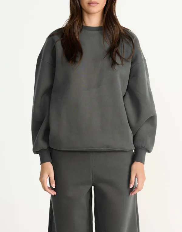 Fashionable Drop Shoulder Loose Sweater