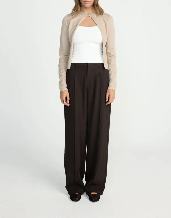Short Slim Solid Color Simple Top